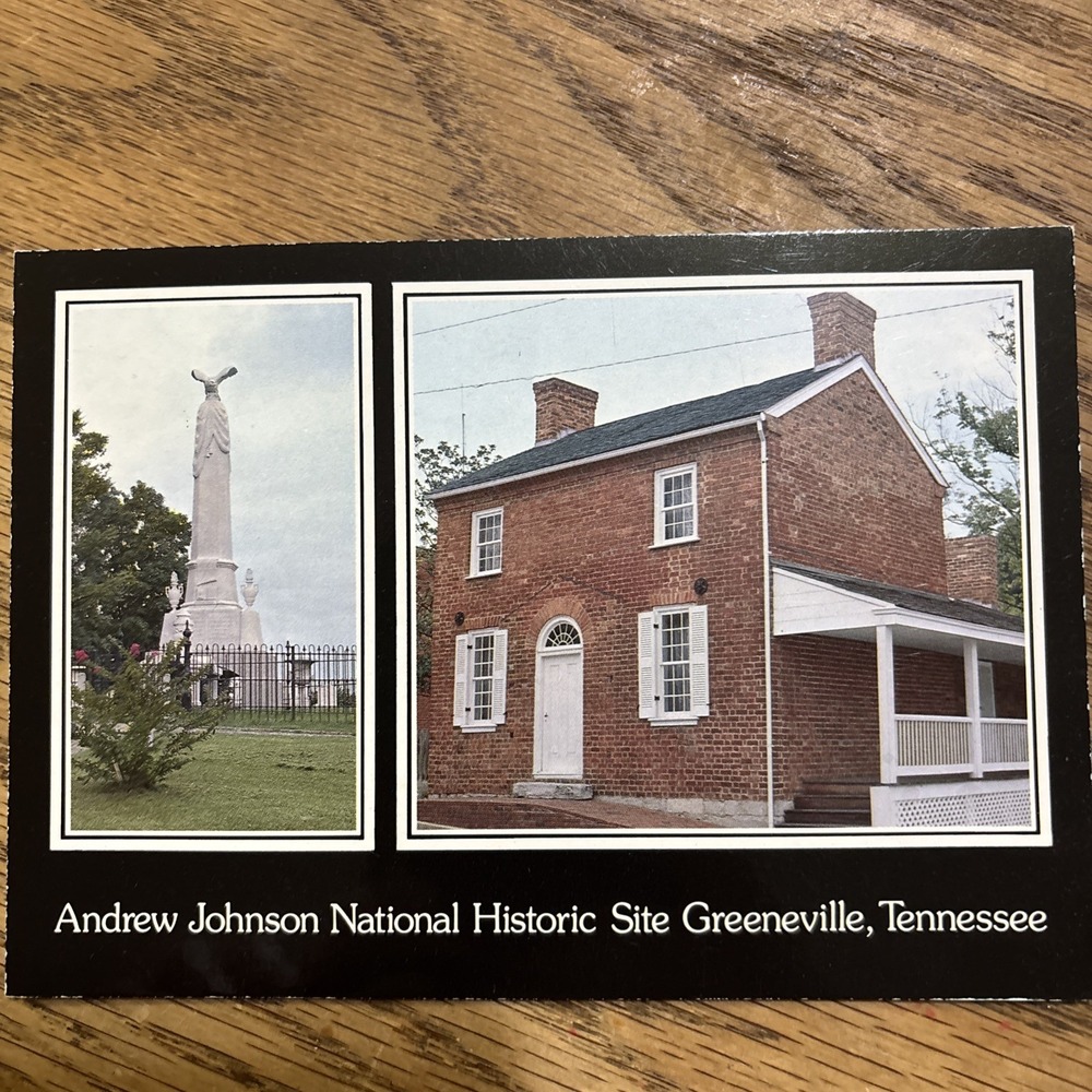 Postcard  Views at the Andrew Johnson National Historic Site in Greeneville, TN